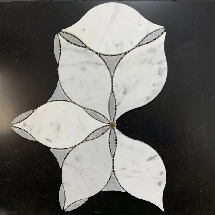 San Giorgio Marble Art Mixed Ceramic Mosaic Daisy Flower Marble Mosaic