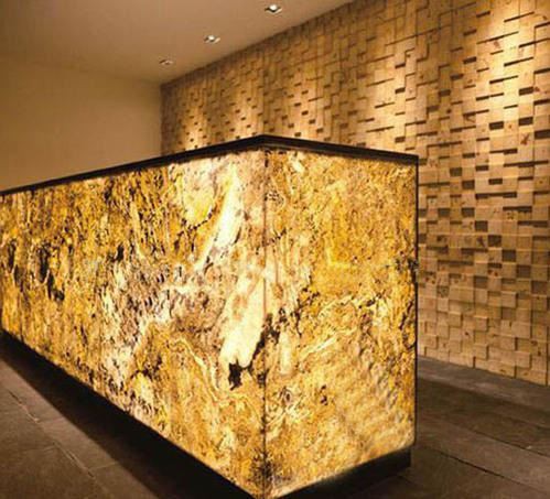 Piedra retroiluminada para mostrador