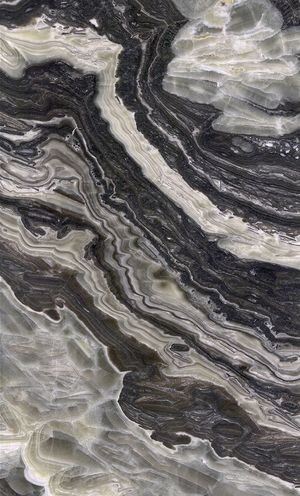 Piedra de ónix blanco y negro