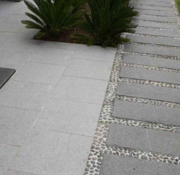 Granite Cobblestone Patio Granite Circle Paving