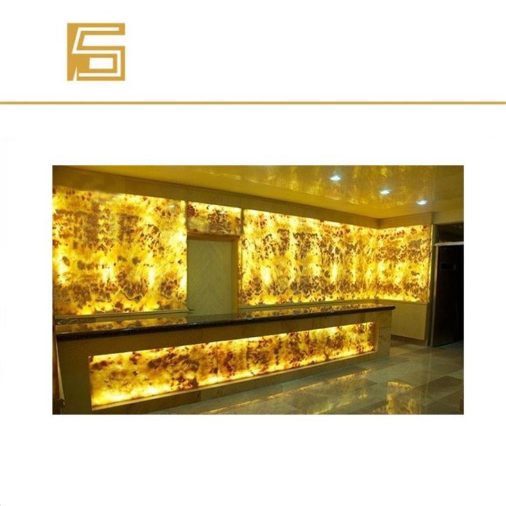 Led Lighted Translucent Marble Bar