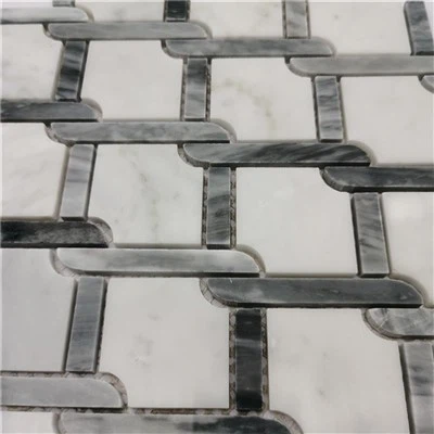 Azulejos de mosaico de mármol pulido para baño