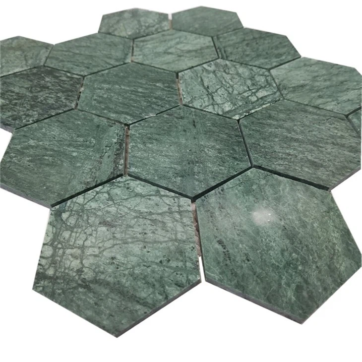 Green Marble Art Mixed Ceramic Mosaic