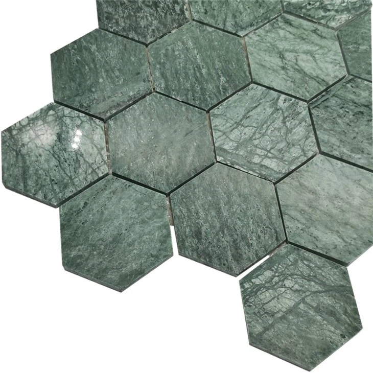 Green Marble Art Mixed Ceramic Mosaic