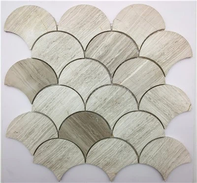 Mosaico de mármol pulido hexagonal Cafe Du Monet